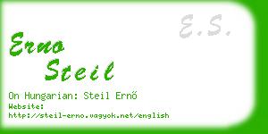 erno steil business card